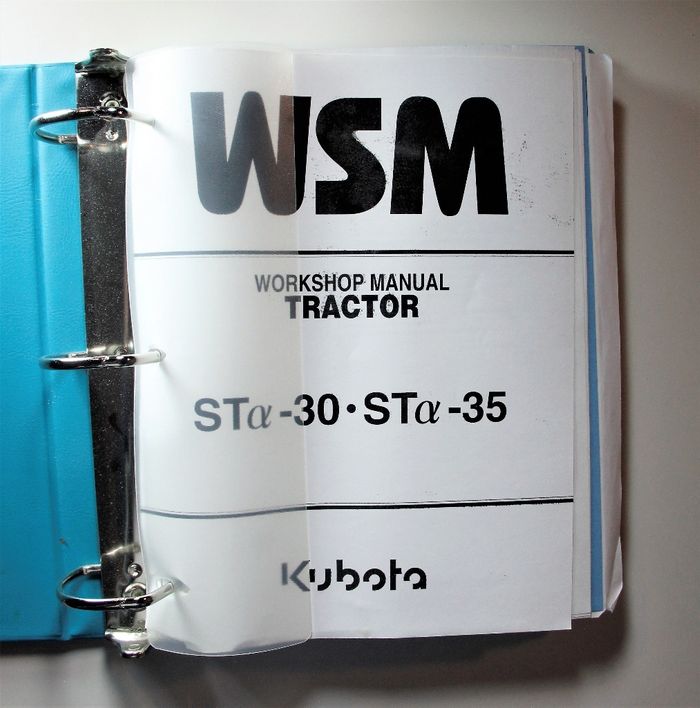 Kubota ST alpha-30 ja ST alpha-35 Workshop Manual