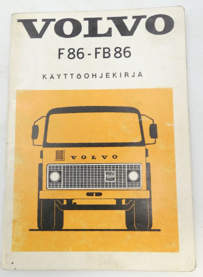 Volvo F86-FB86 käyttöohjekirja