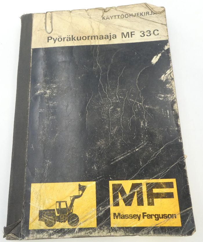 Massey-Ferguson pyöräkuormaaja MF33C käyttöohjekirja