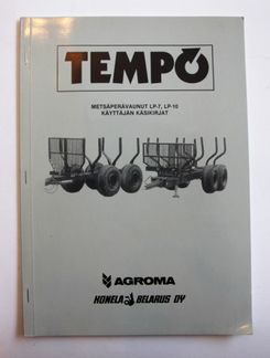 Tempo LP-7 ja LP-10 Metsäperävaunun Käyttäjän käsikirja