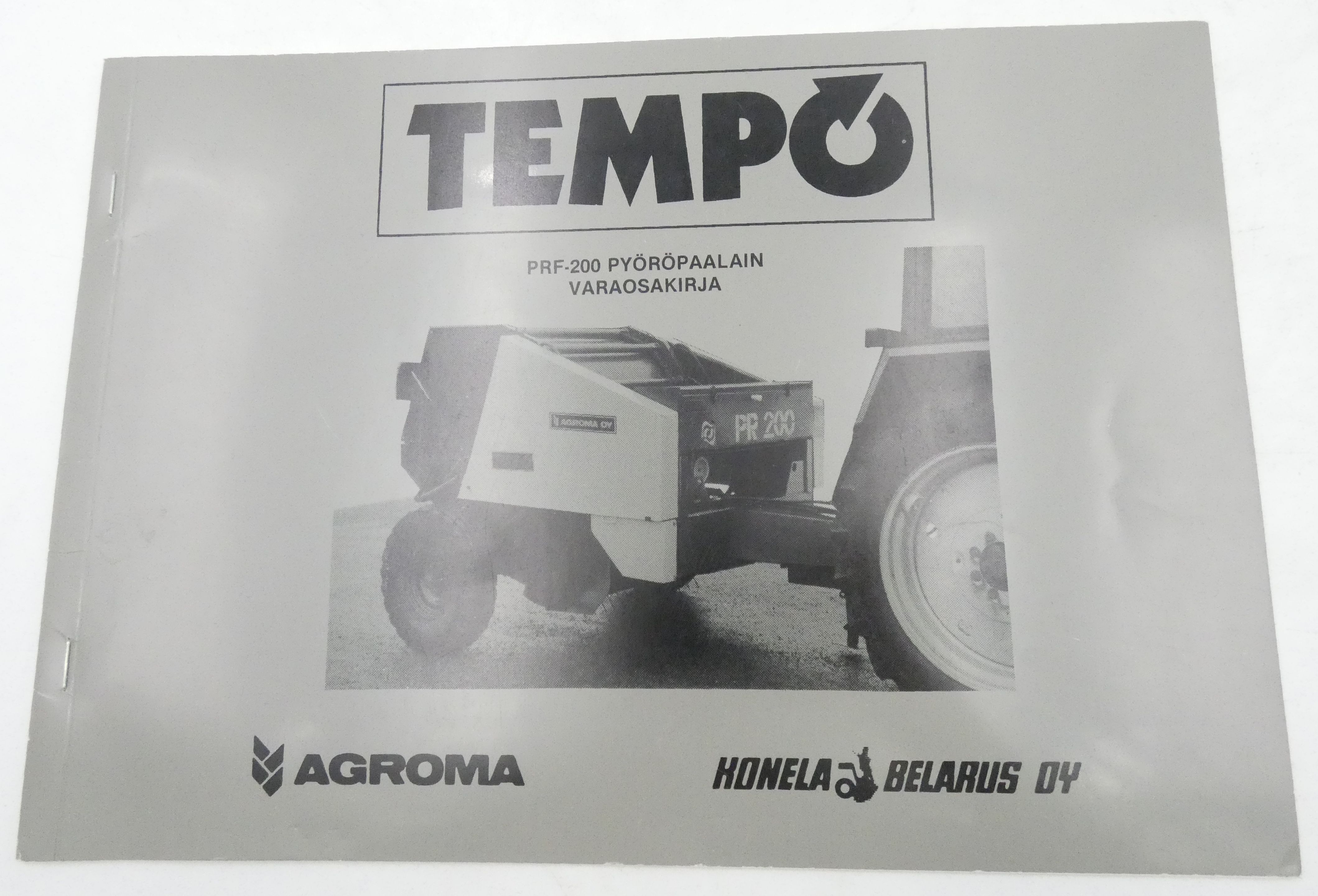 Tempo PRF-200 round baler spare parts catalogue