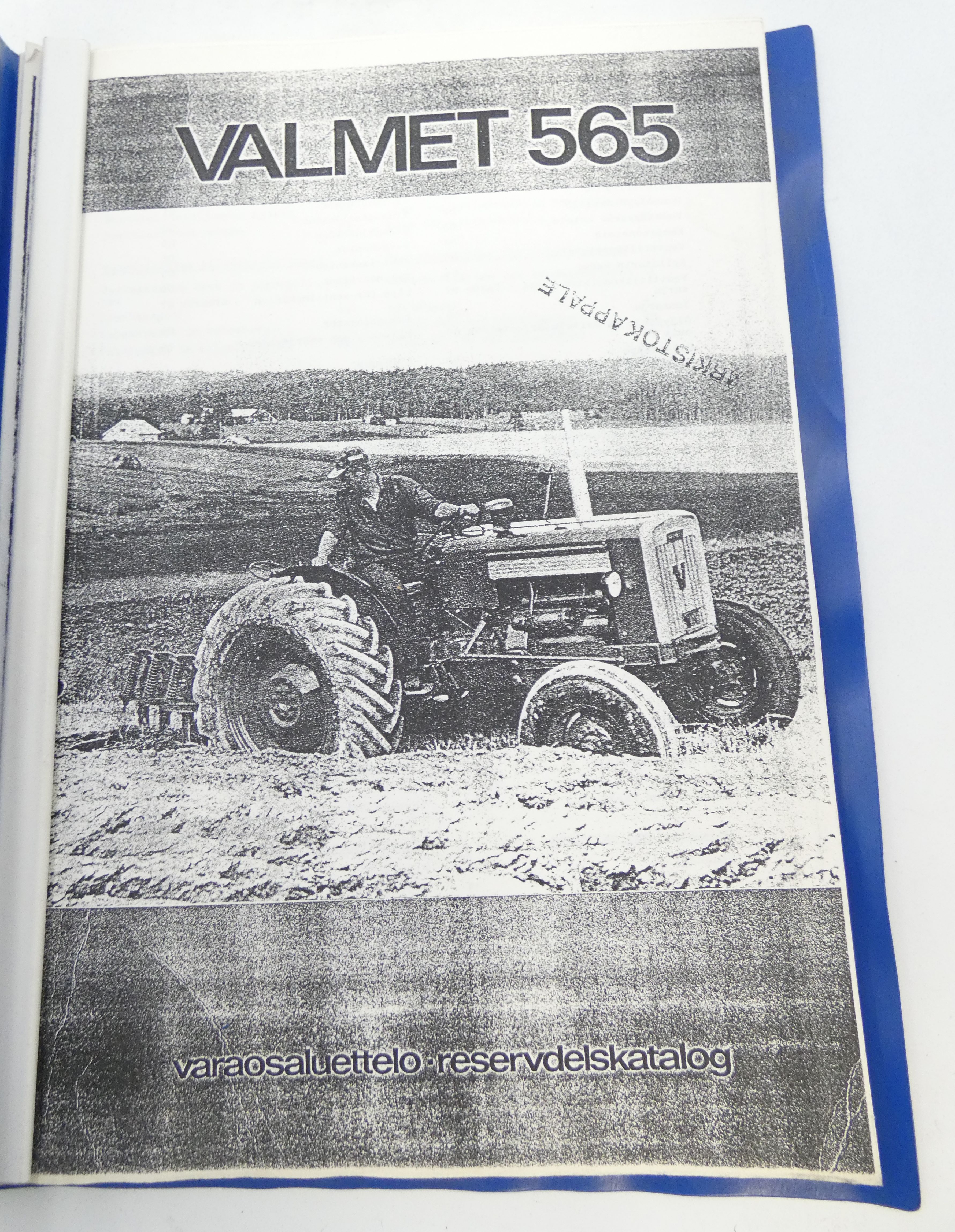 Valmet 565 varaosaluettelo