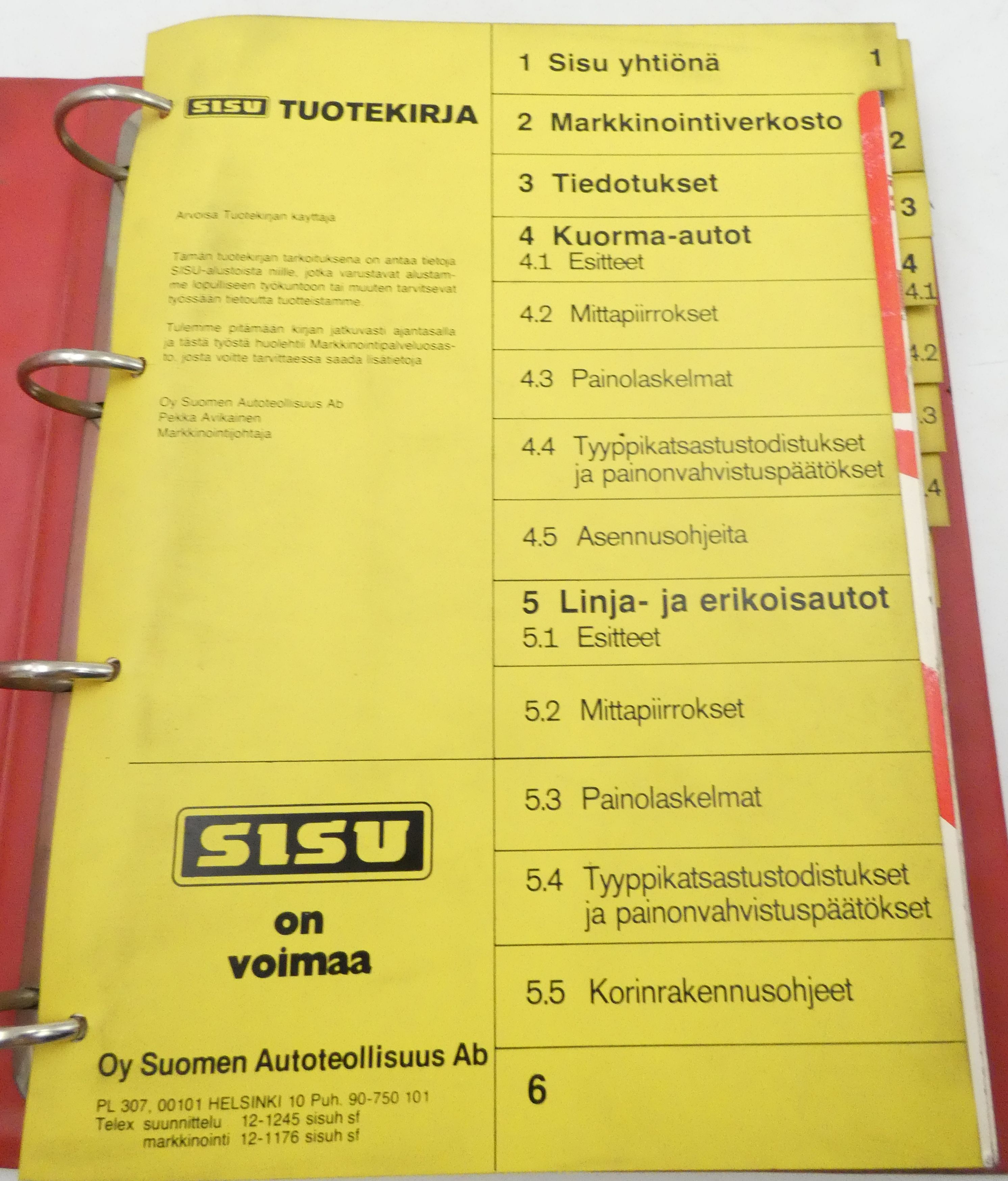 Sisu tuotekirja