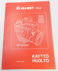 Valmet Diesel 20-sarja 320, 420, 620 käyttö & huolto