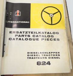 International 824 diesel tractors parts catalog