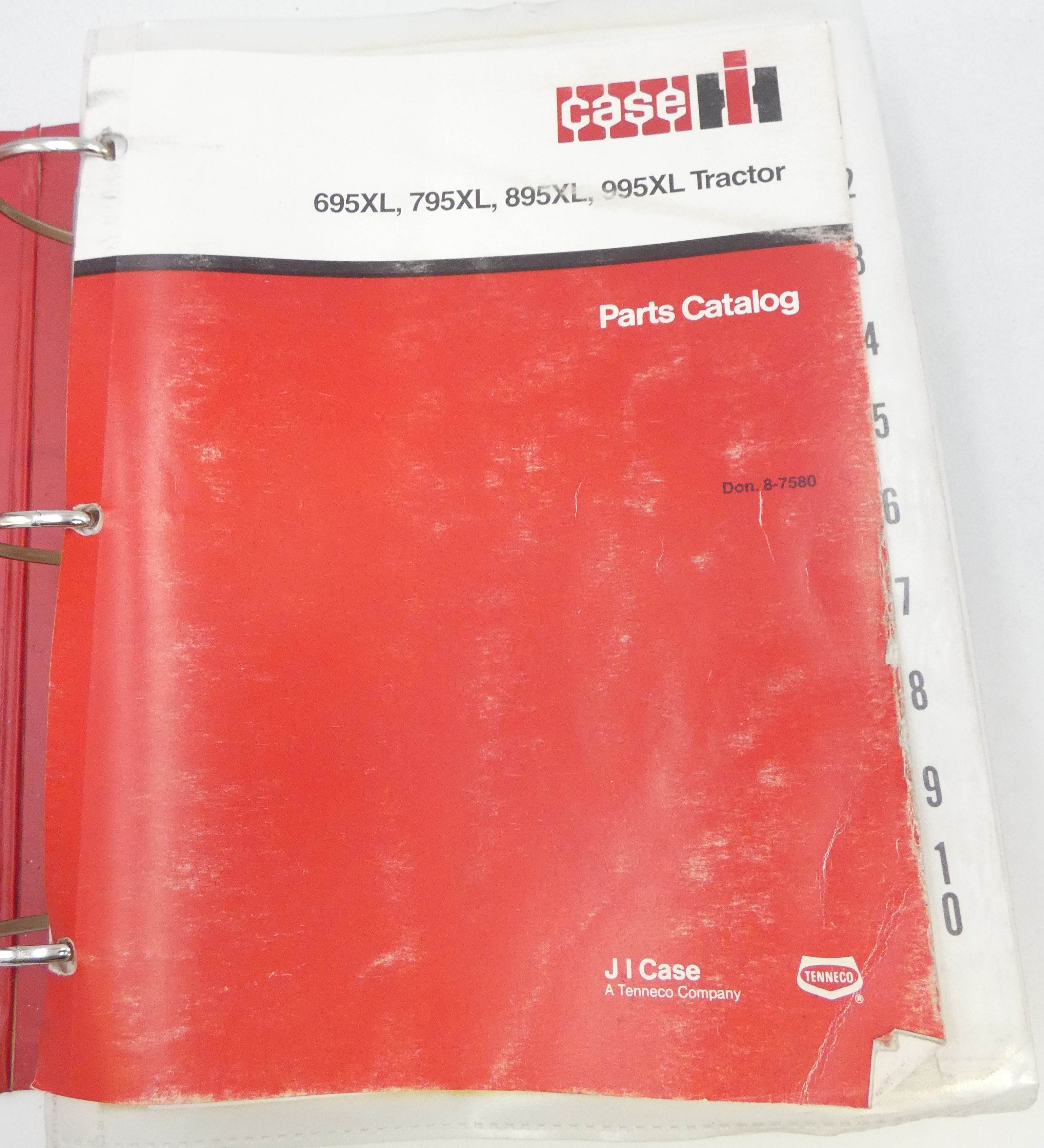 Case 695XL, 795XL, 895XL, 995XL tractors parts catalog