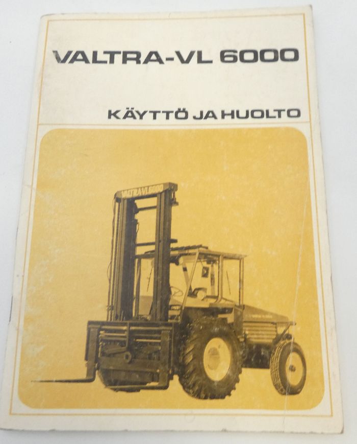 Valtra-VL 6000 käyttö ja huolto