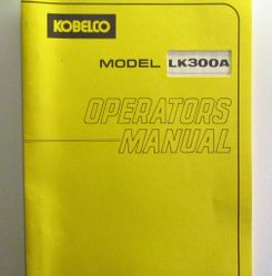 Kobelco LK300A Operators Manual - Käyttöohjekirja