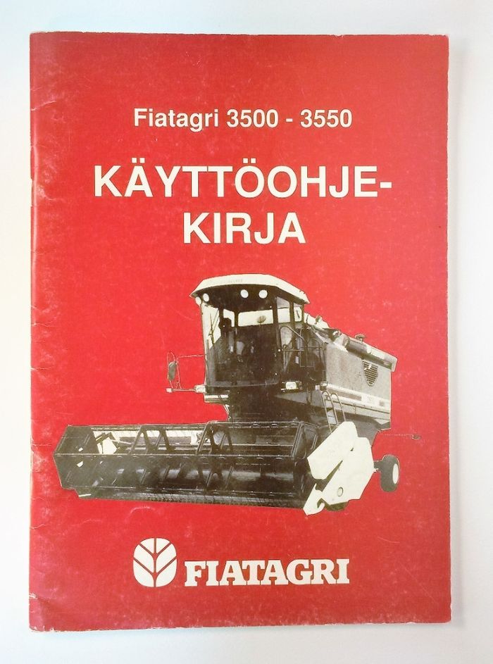 Fiatagri 3500 - 3550 käyttöohjekirja