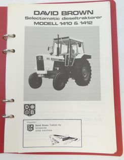 David Brown selectamatic dieseltraktorer Modell 1410 & 1412 instruktionsbok