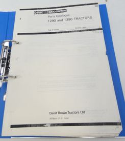 David Brown 1290 and 1390 tractors parts catalogue