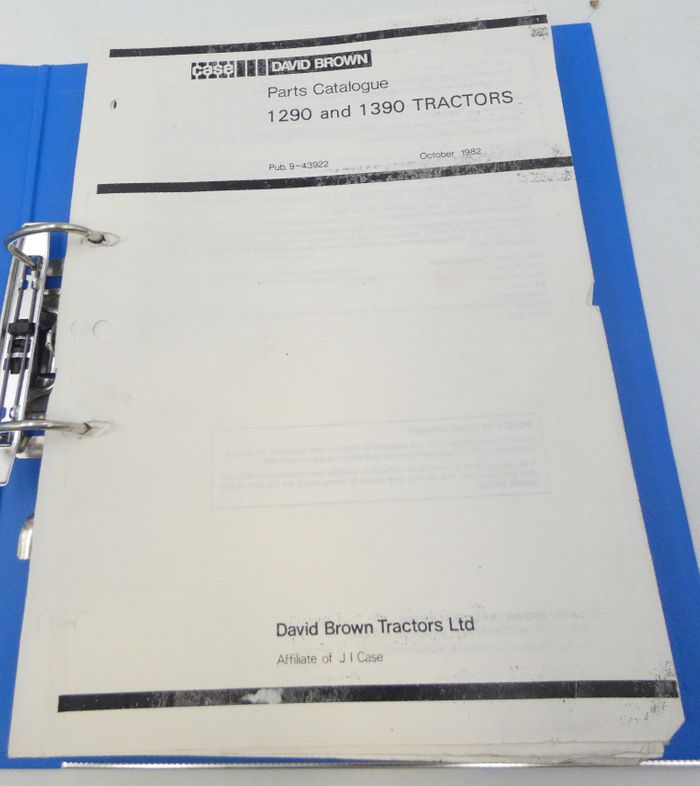 David Brown 1290 and 1390 tractors parts catalogue