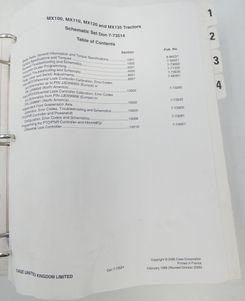 Case MX100, MX110, MX120, MX135 tractors workshop manual