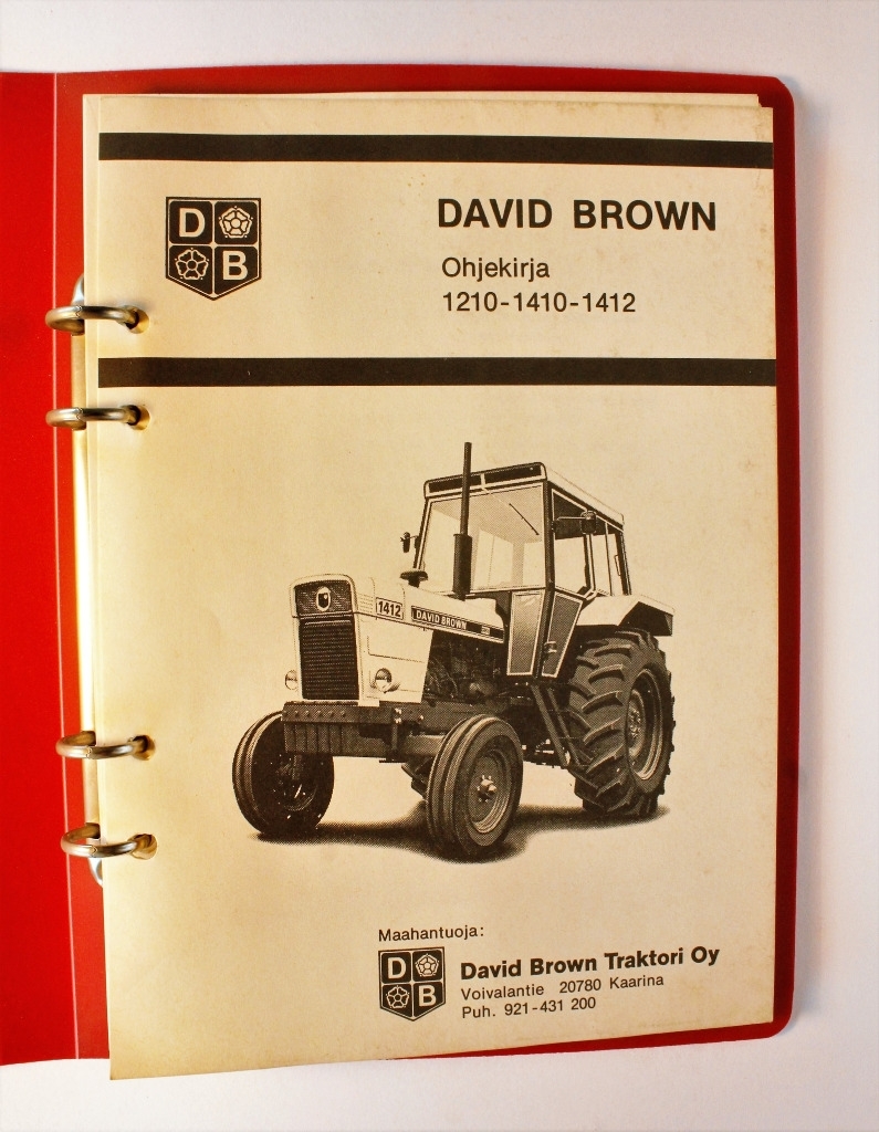 David Brown 1210, 1410, 1412 Ohjekirja