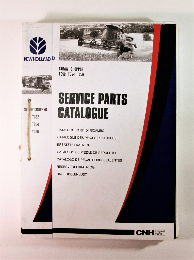 New Holland TC32 TC54 TC56 Straw Chopper Service Parts Catalogue