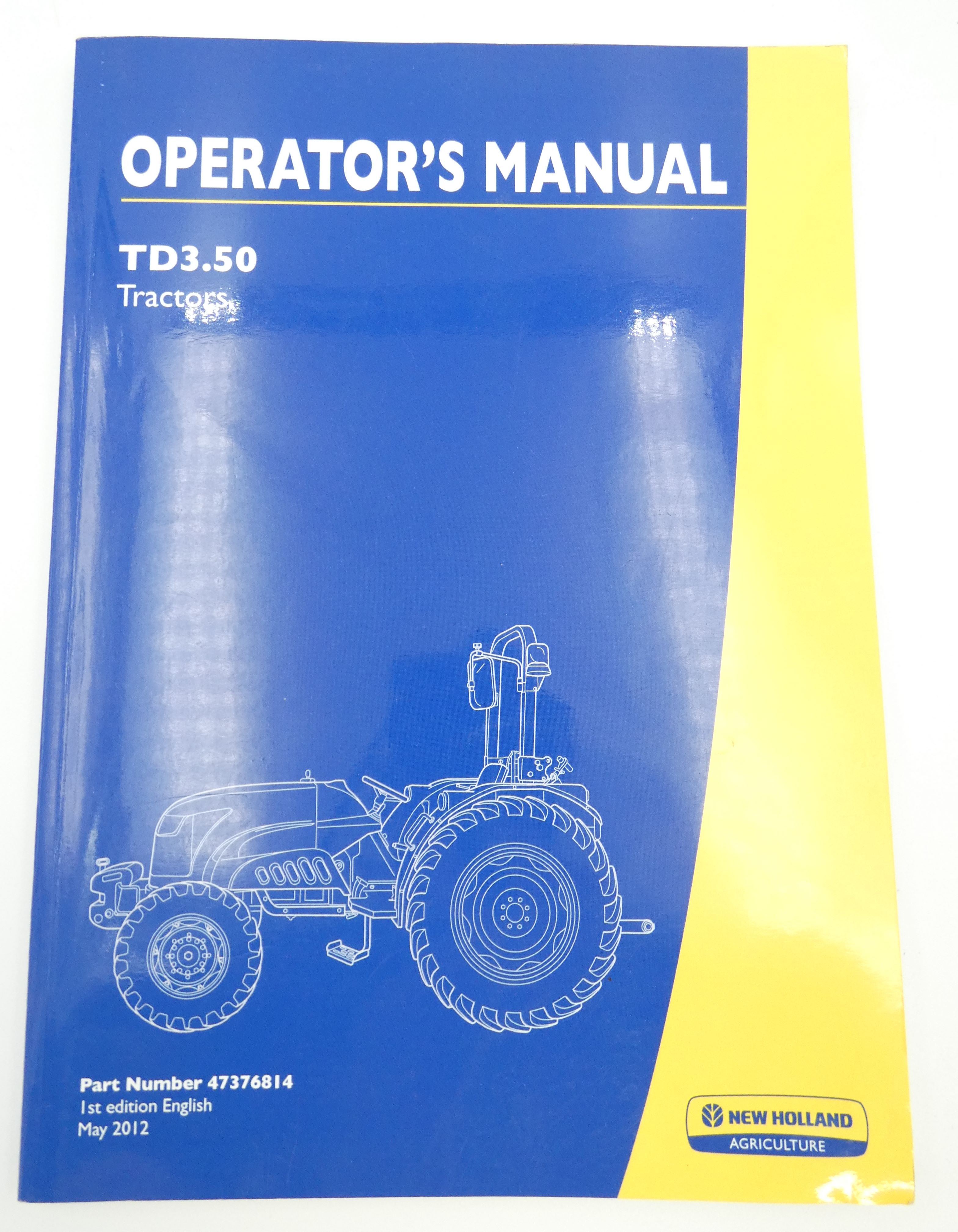 New Holland TD3.50 operator's manual