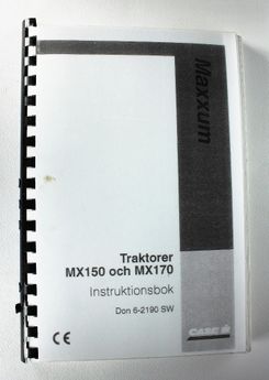 CaseIH Maxxum MX150 och MX170 Instruktionsbok