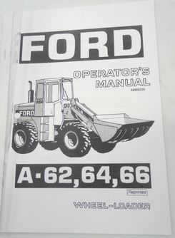 Ford A-62, 64, 66 operator's manual