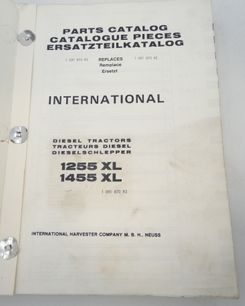 International 1255XL, 1455XL diesel tractors parts catalog