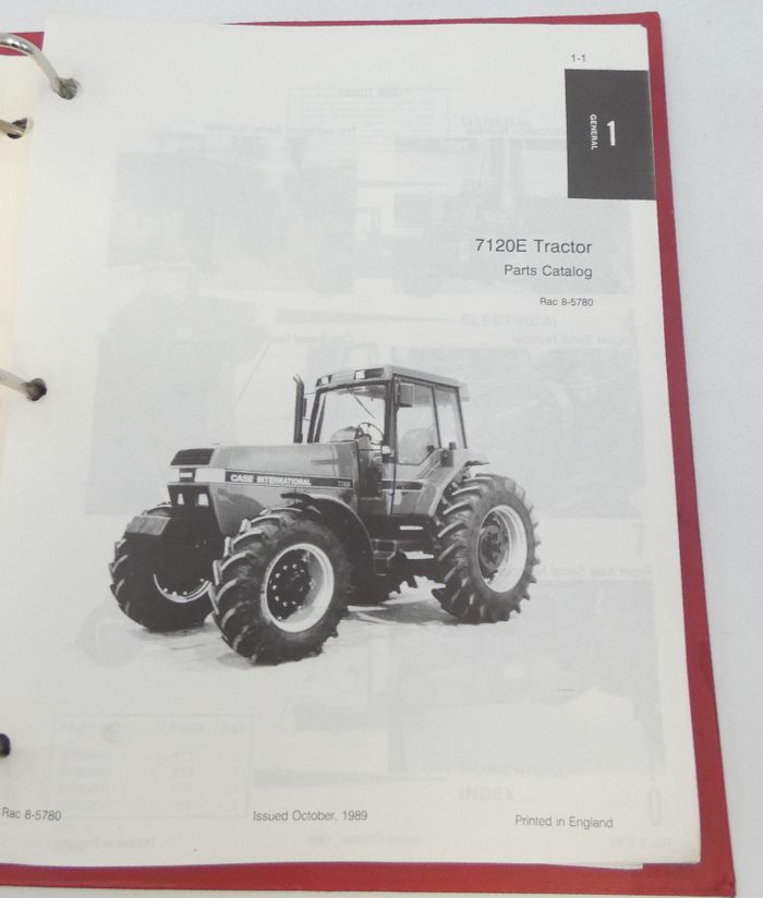 Case 7210E tractor parts catalog