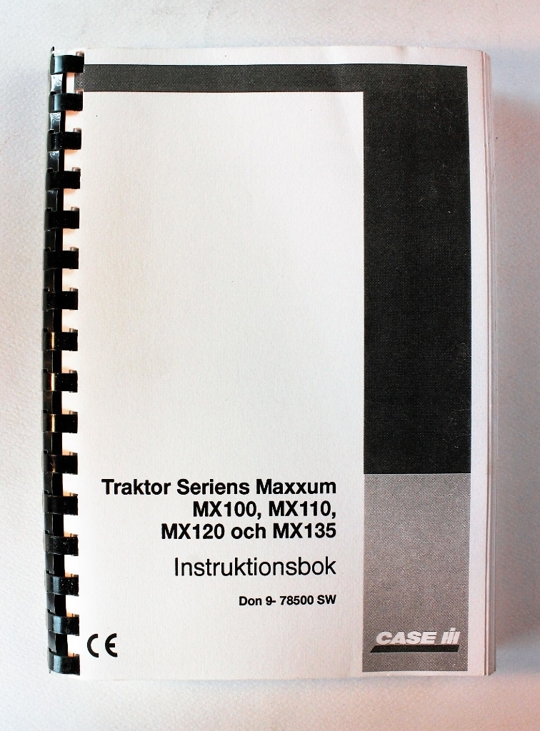 CaseIH Maxxum MX100 MX110 MX120 MX135 Instruktionsbok