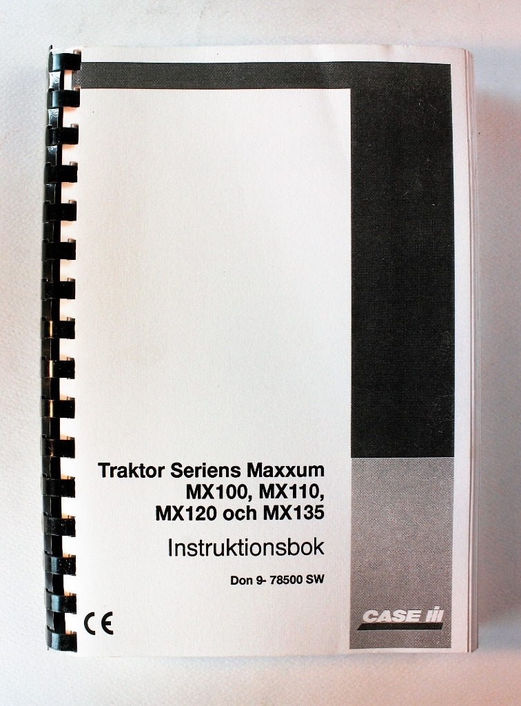 CaseIH Maxxum MX100 MX110 MX120 MX135 Instruktionsbok