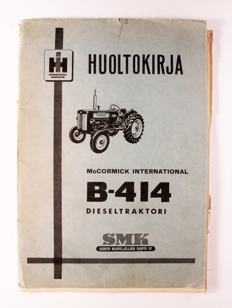 McCormick B-414 Huoltokirja