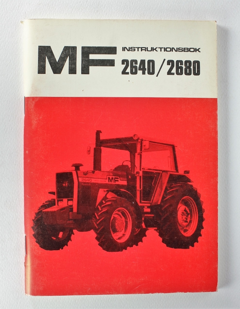 MF 2640 och 2680 Instruktionsbok