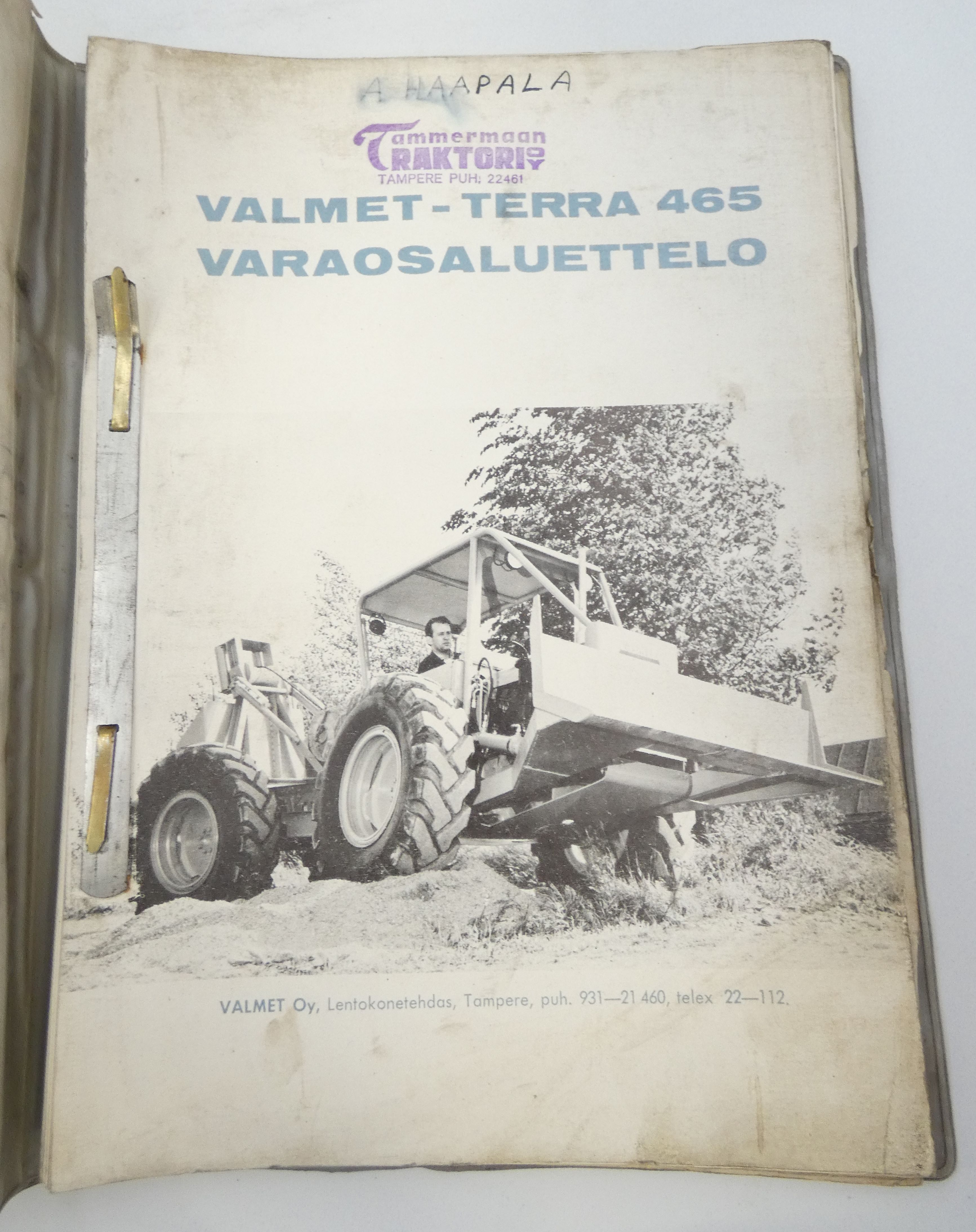 Valmet - Terra 465 varaosaluettelo