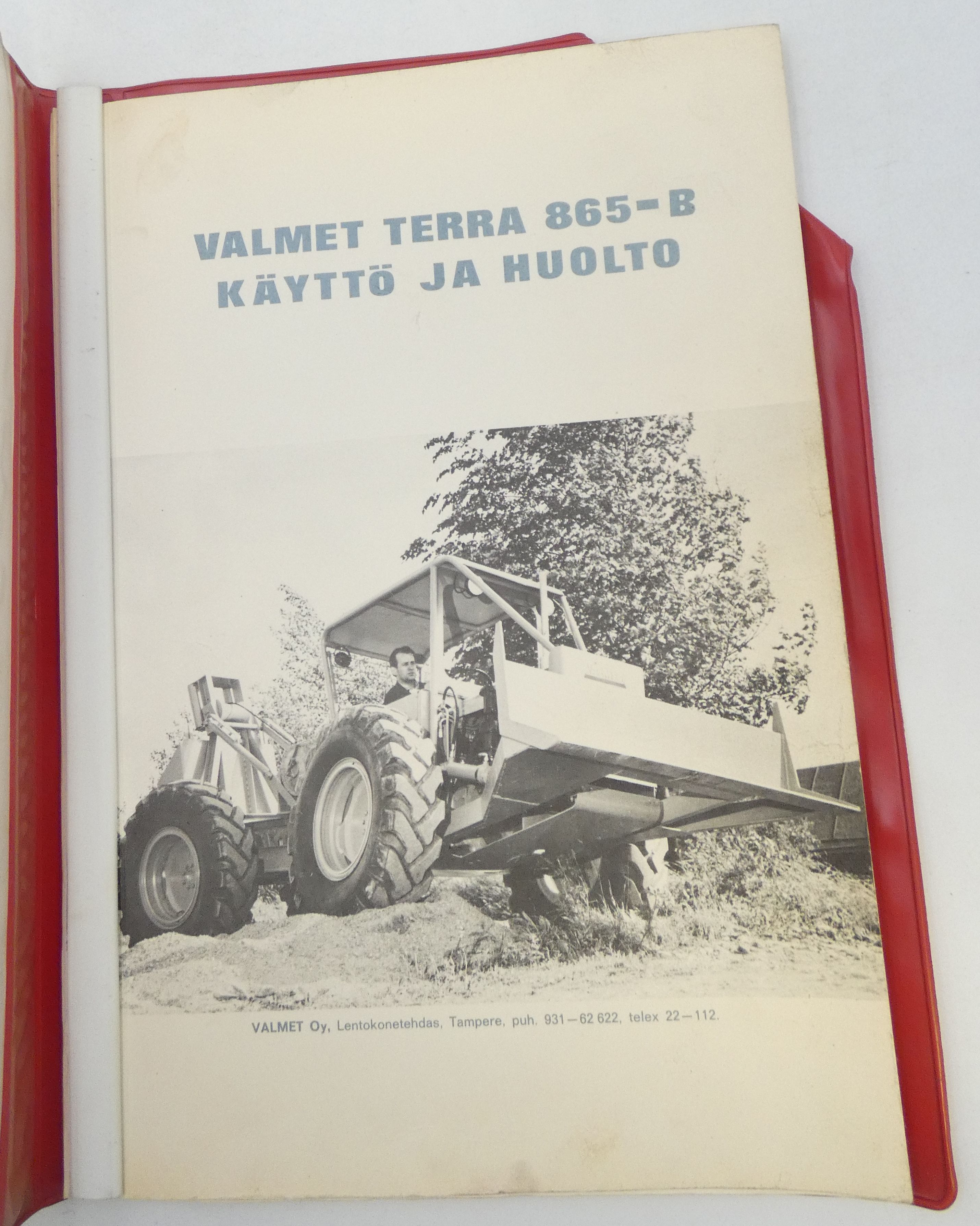 Valmet Terra 865-B käyttö ja huolto