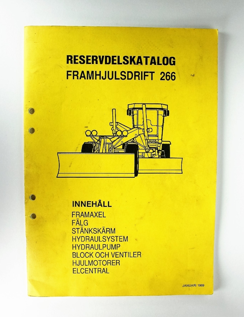 Vammas Tiehöylä Framhjulsdrift 266 Reservdelskatalog