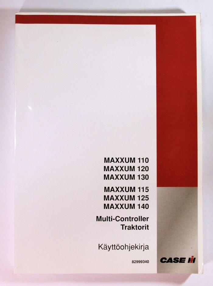 Case Maxxum 110 120 130 115 125 140 Multi-Controller Käyttöohjekirja