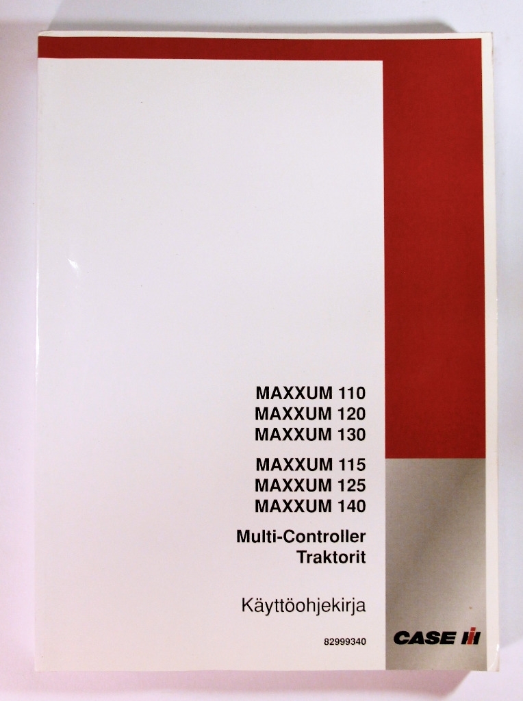Case Maxxum 110 120 130 115 125 140 Multi-Controller Käyttöohjekirja