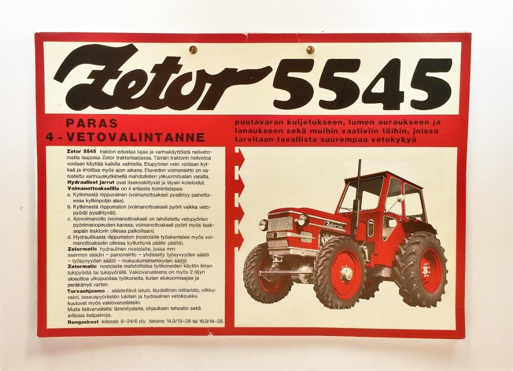 Zetor 5511 ja 5545 Käyttöohje