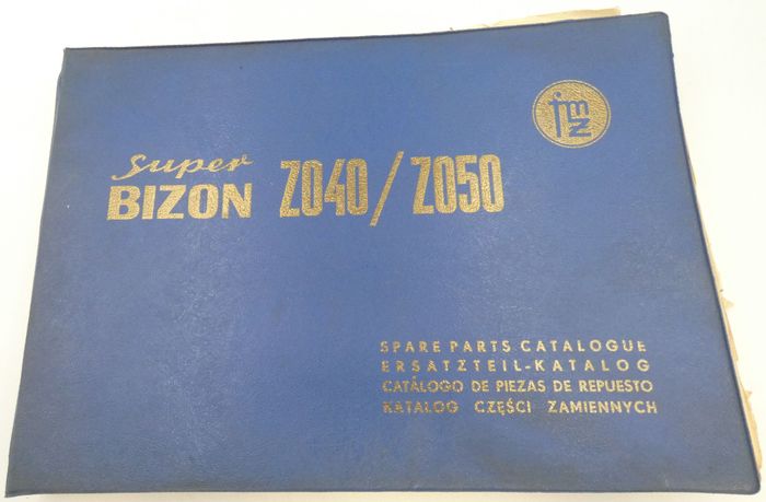 Super Bizon 2040, 2050 grain combine harvesters spare parts catalogue