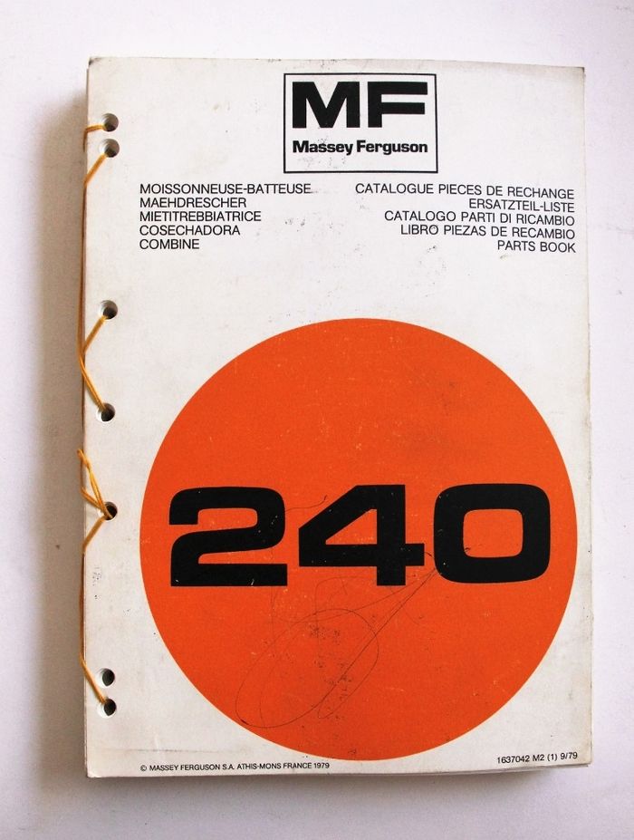 MF 240 Parts Book