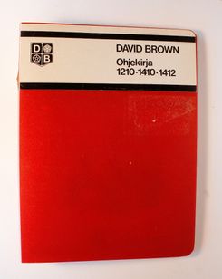 David Brown 1210, 1410, 1412 Ohjekirja
