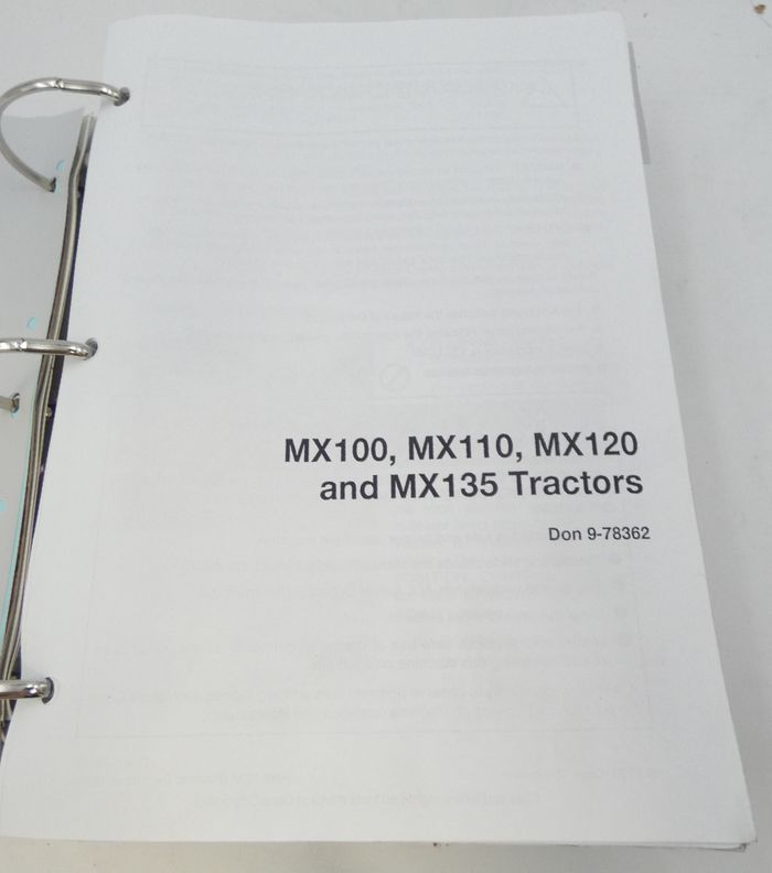 CaseIH MX100, MX110, MX120 and MX135 tractors training manual