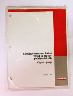Case Paalaimet Sähkötoiminen narukäärin RB454 ja RB464 pyöröpaalaimille Käyttöohjekirja