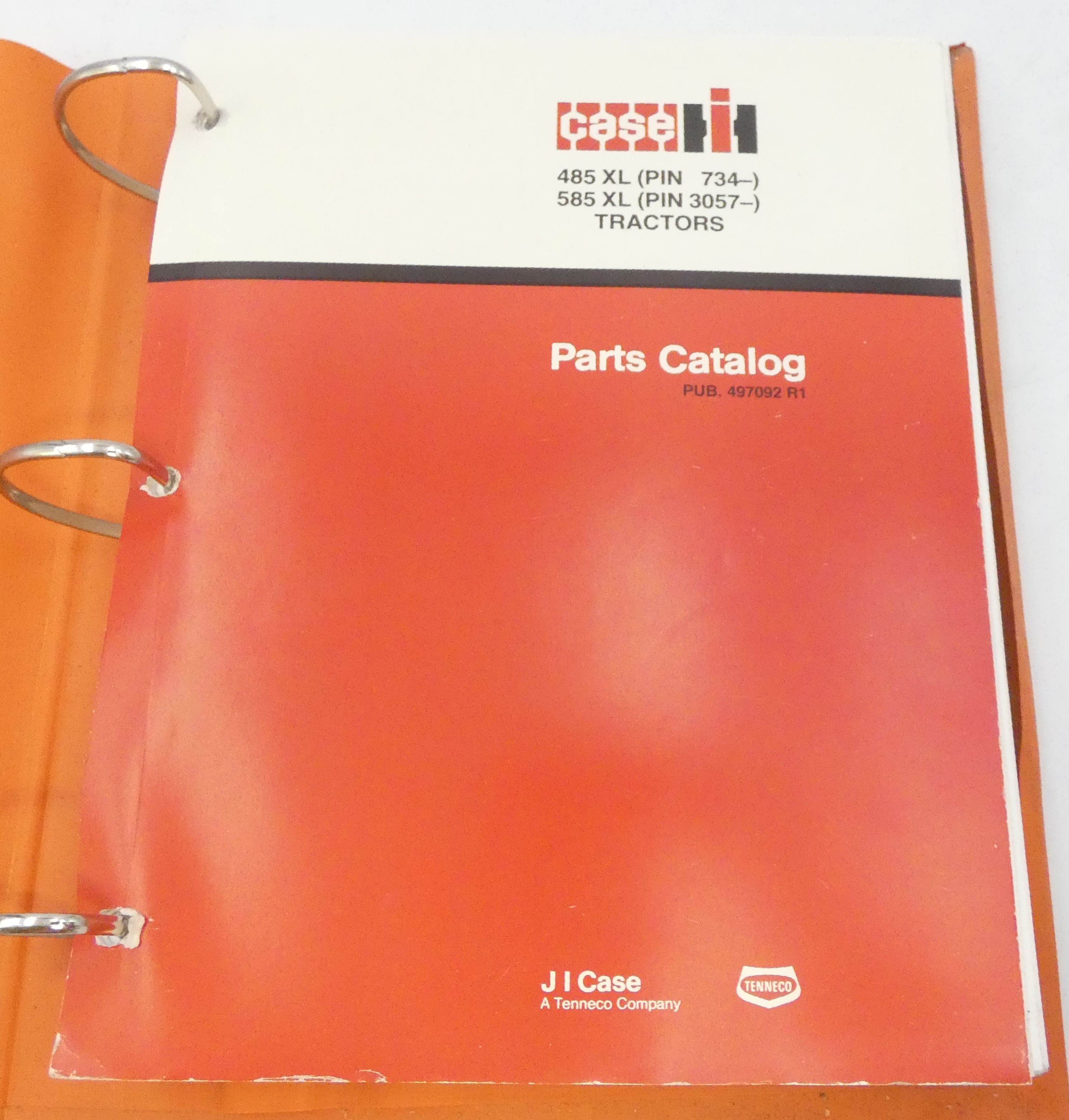 CaseIH 485XL (DIN 734-), 585XL (DIN 3057-) tractors parts catalog