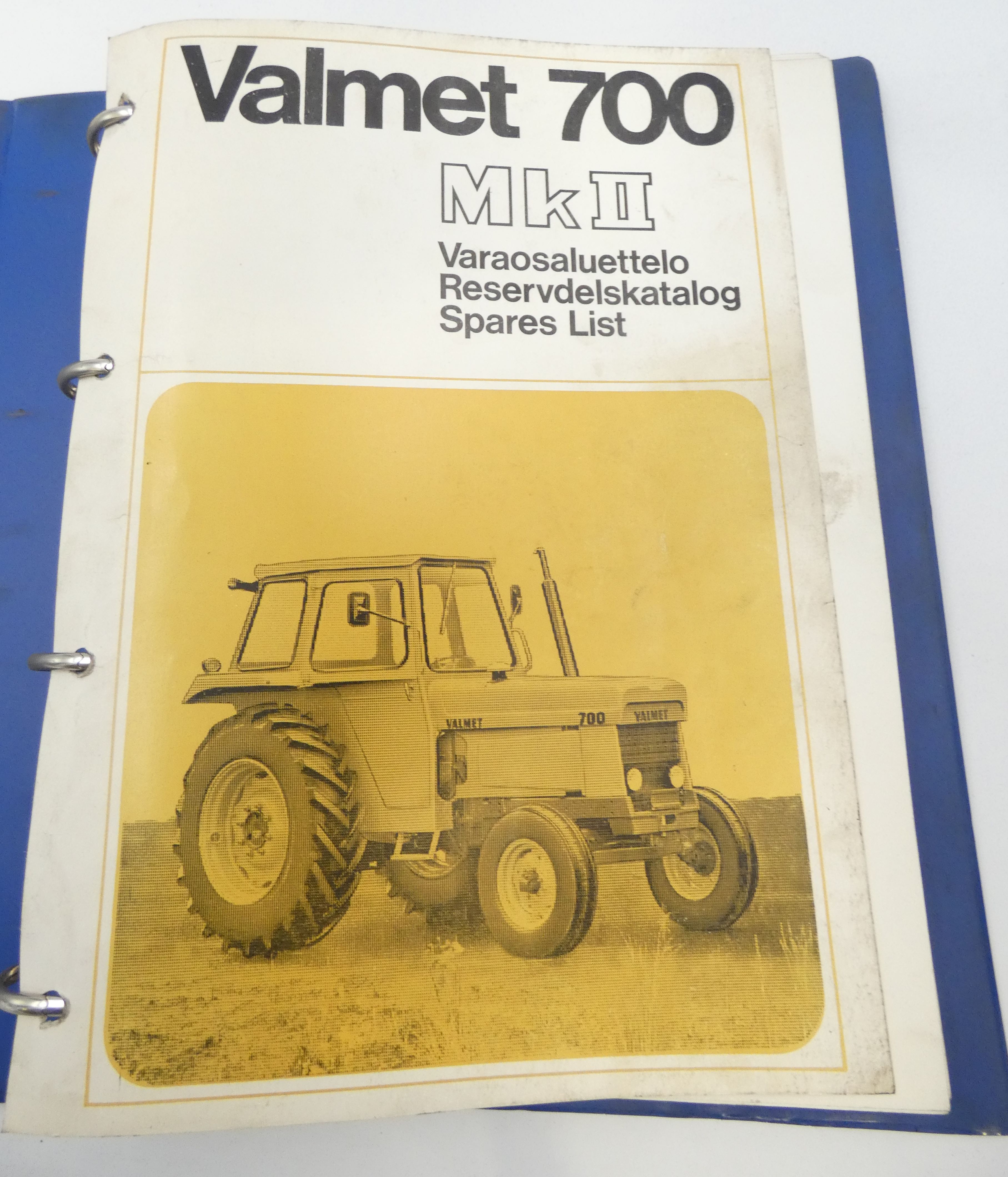 Valmet 700 MkII varaosaluettelo