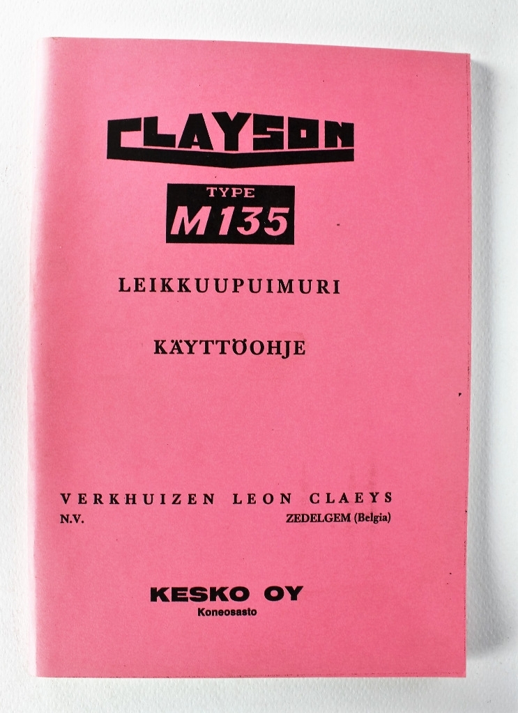 Clayson M135 Käyttöohje
