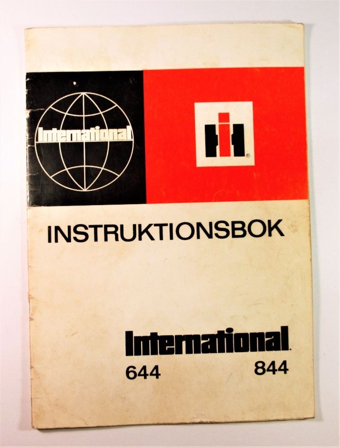 International 644 844 Instruktionsbok