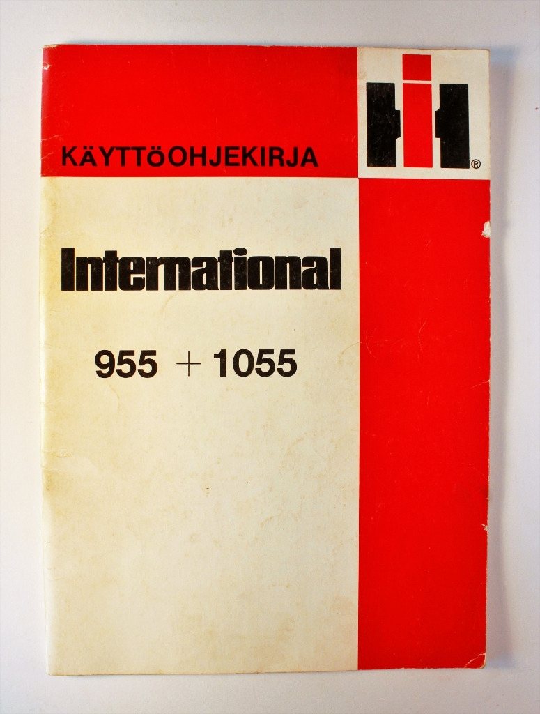 International 955 + 1055 Käyttöohjekirja