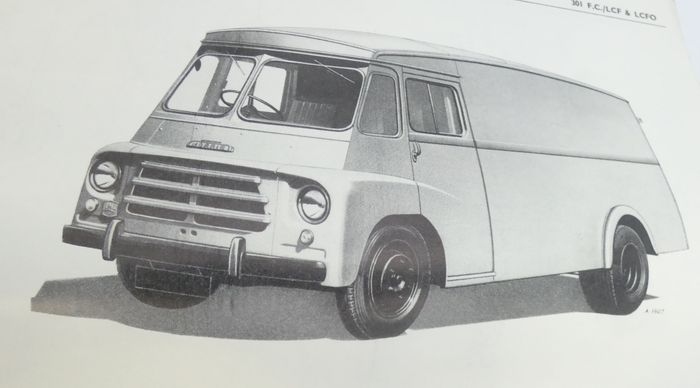 The Morris LCF and LCFO vehicles service part list