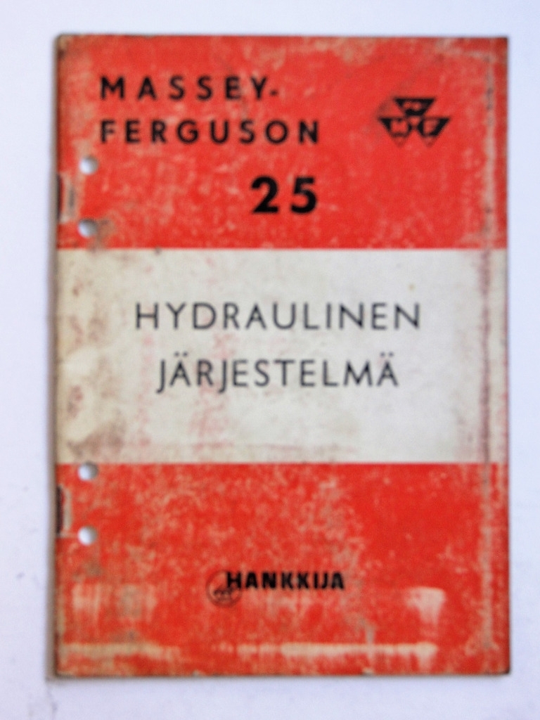 MF 25 Hydraulinen järjestelmä