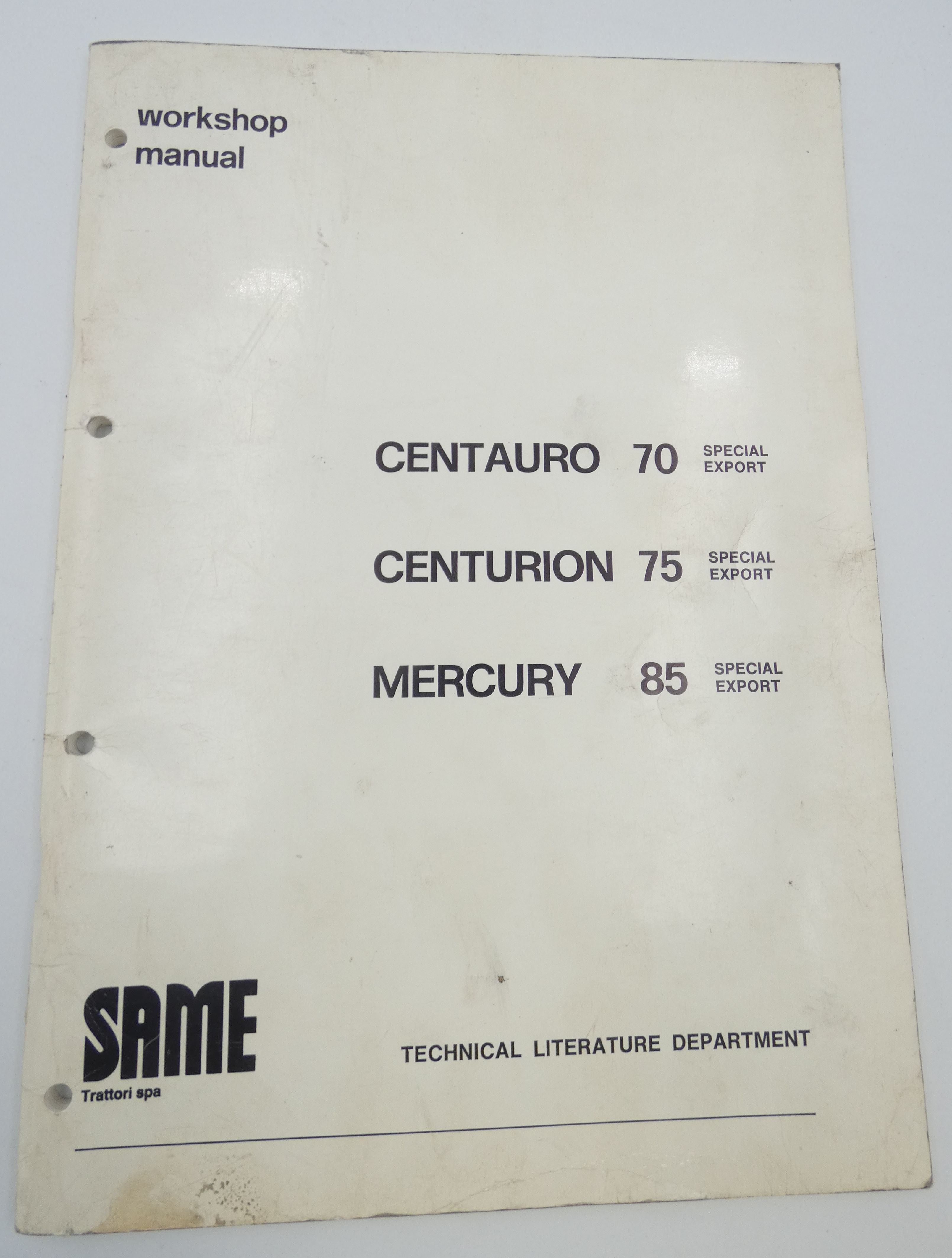 Same Centaurio 70, Centurion 75 and Mercury 85 Special export workshop manual