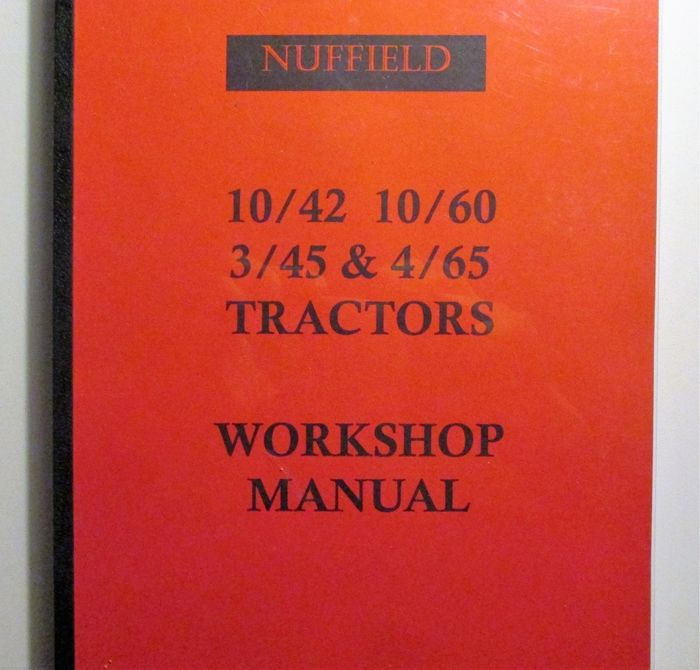 Nuffield 10/42, 10/60, 3/45, 4/65 Workshop Manual - Korjausopas